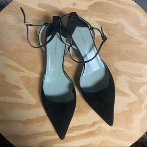 Sigerson Morrison Black Kitten Heel Sz 9.5